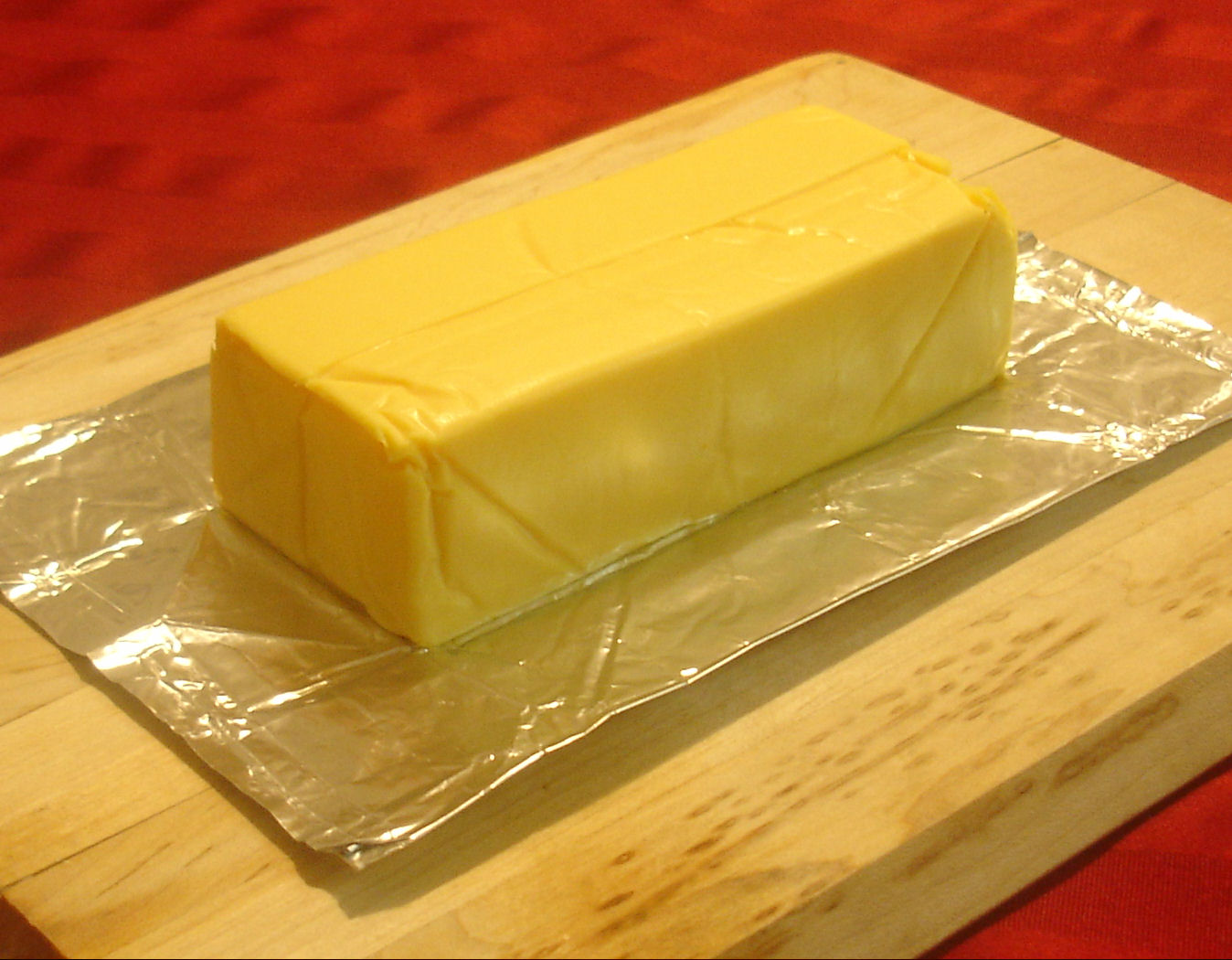 A block of cheese