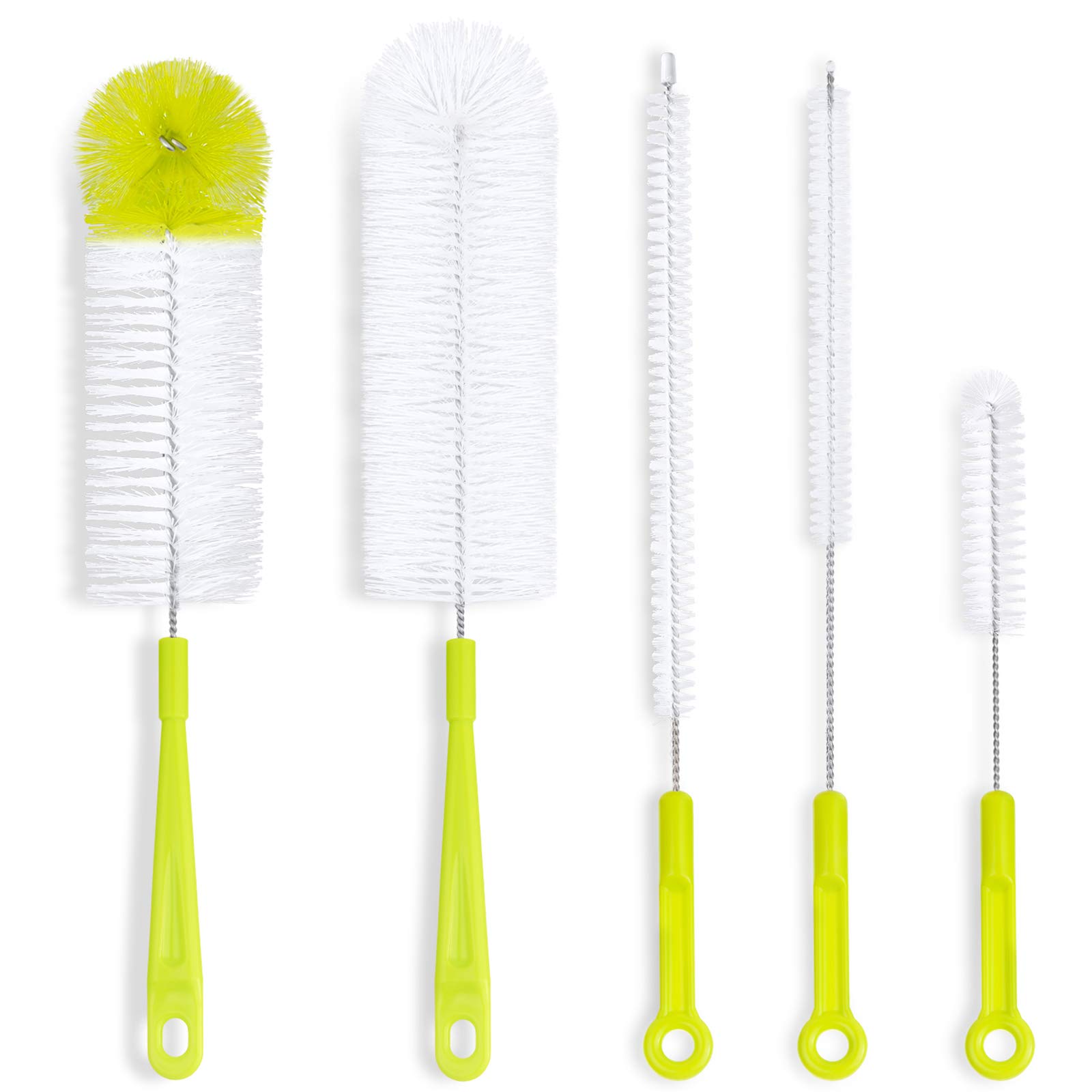 A bottle of cleaning solution or a scrub brush