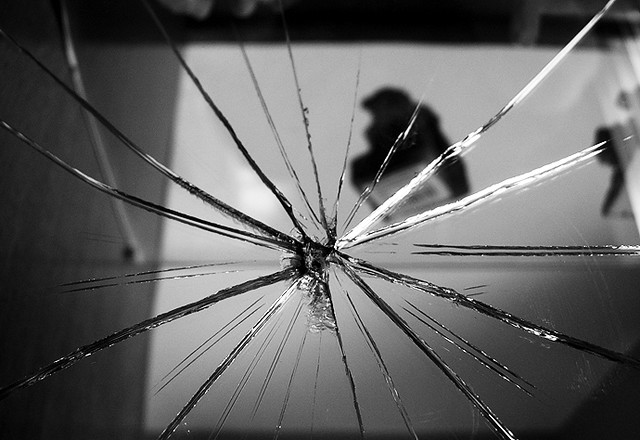 A broken mirror