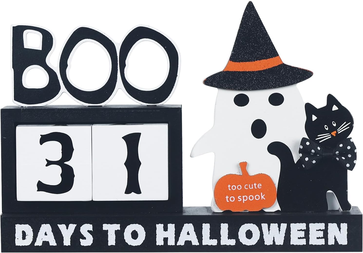 A calendar with Halloween decorations