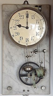 A clock showing a specific time indicating the end of a meeting.