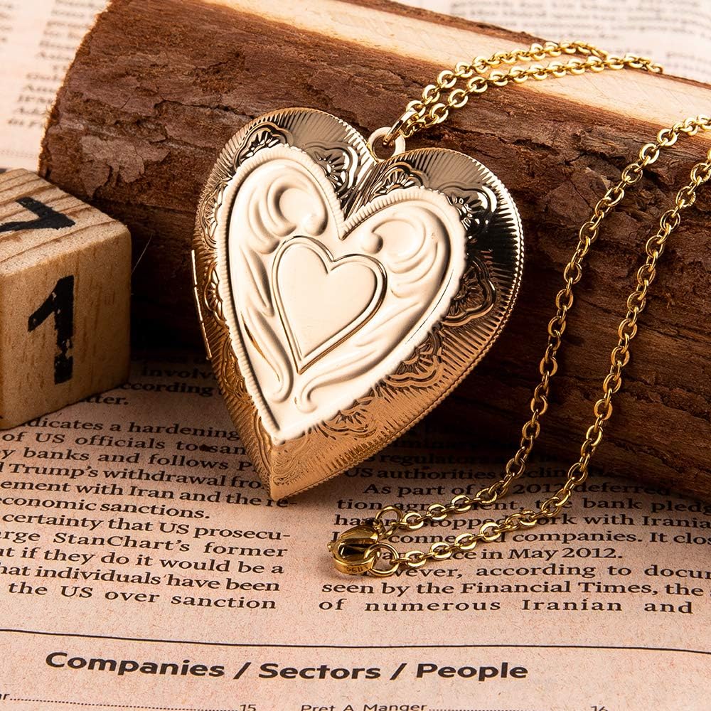 A heart-shaped locket.