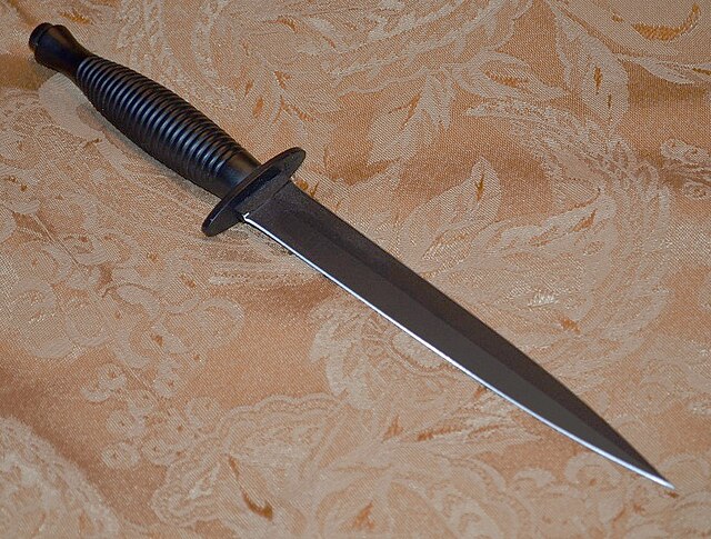 A knife or a dagger.