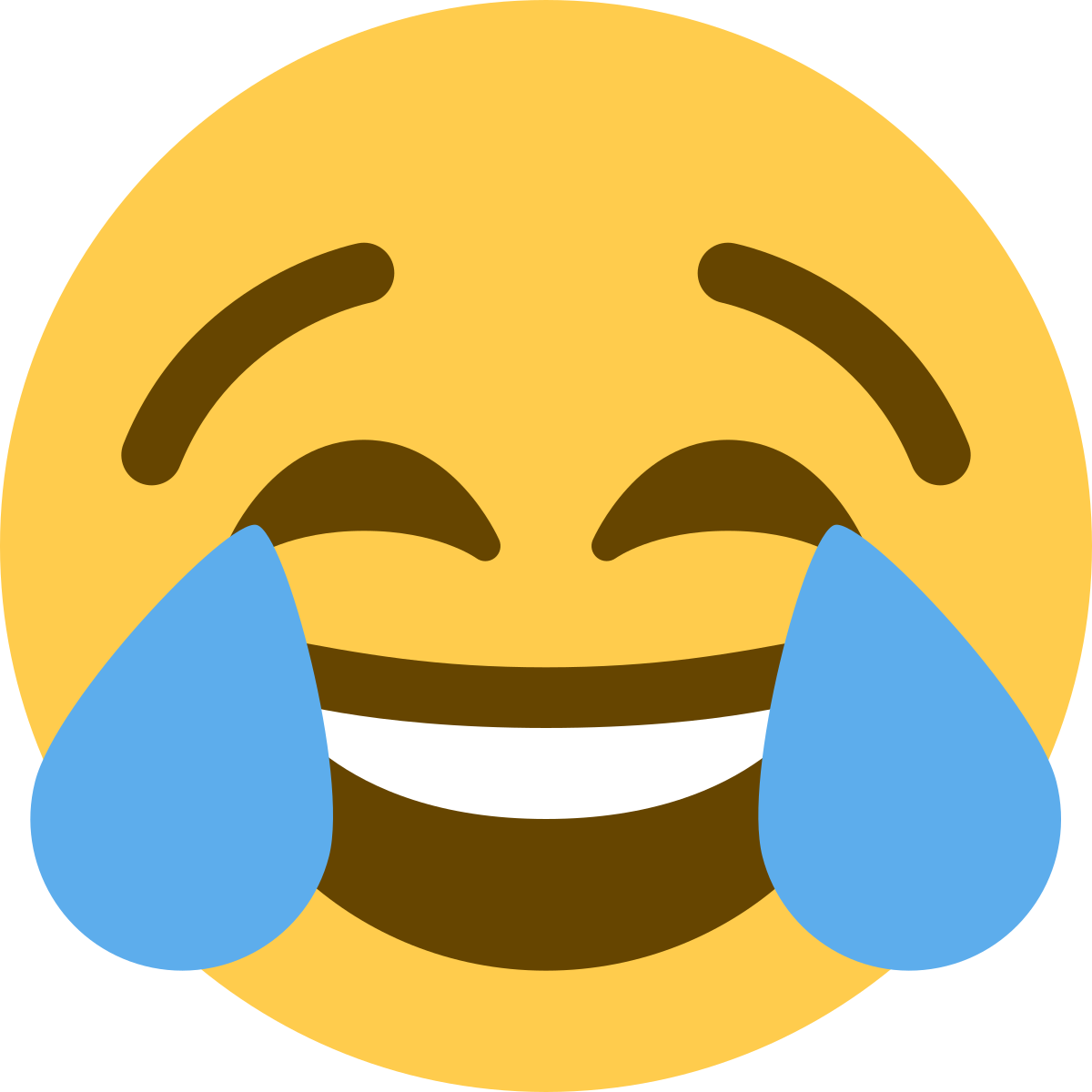 A laughing emoji