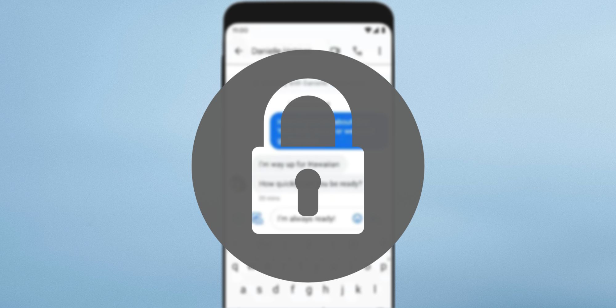 A lock icon with a key symbolizing privacy.