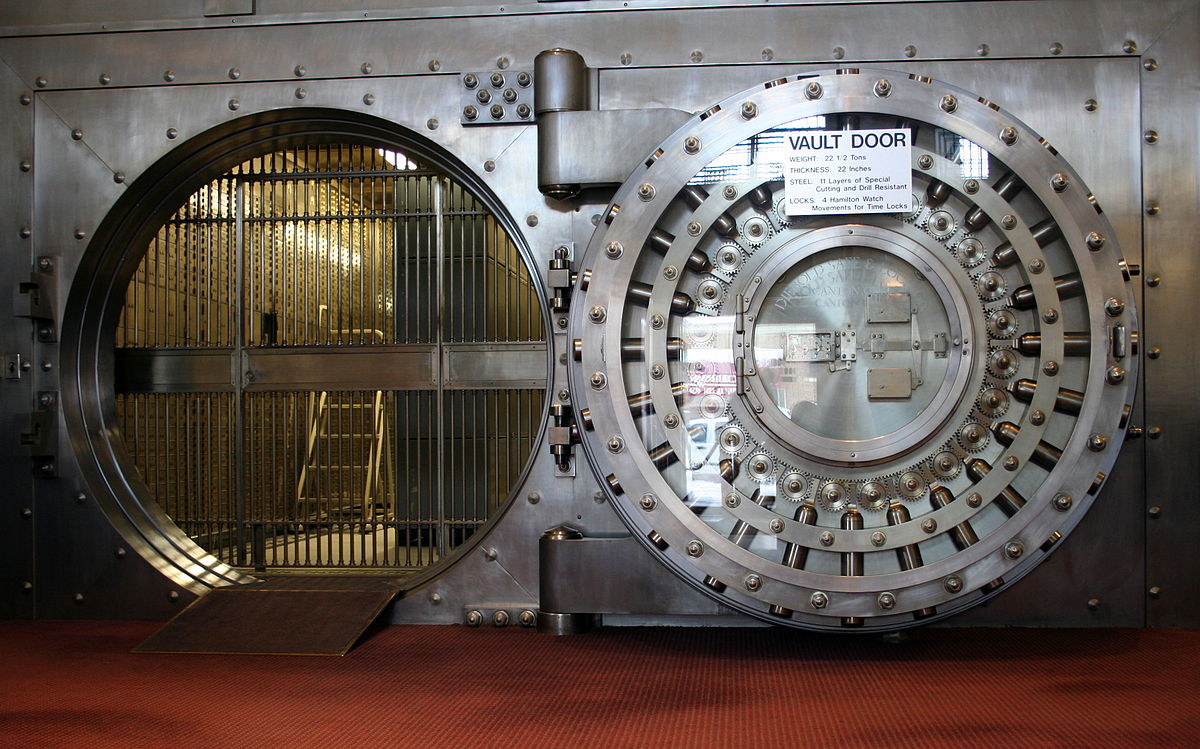 A locked vault