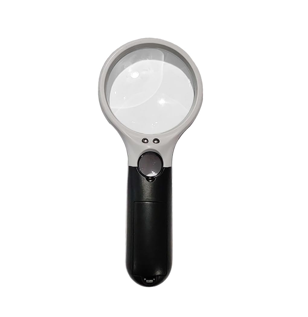 A magnifying glass with a clear view.