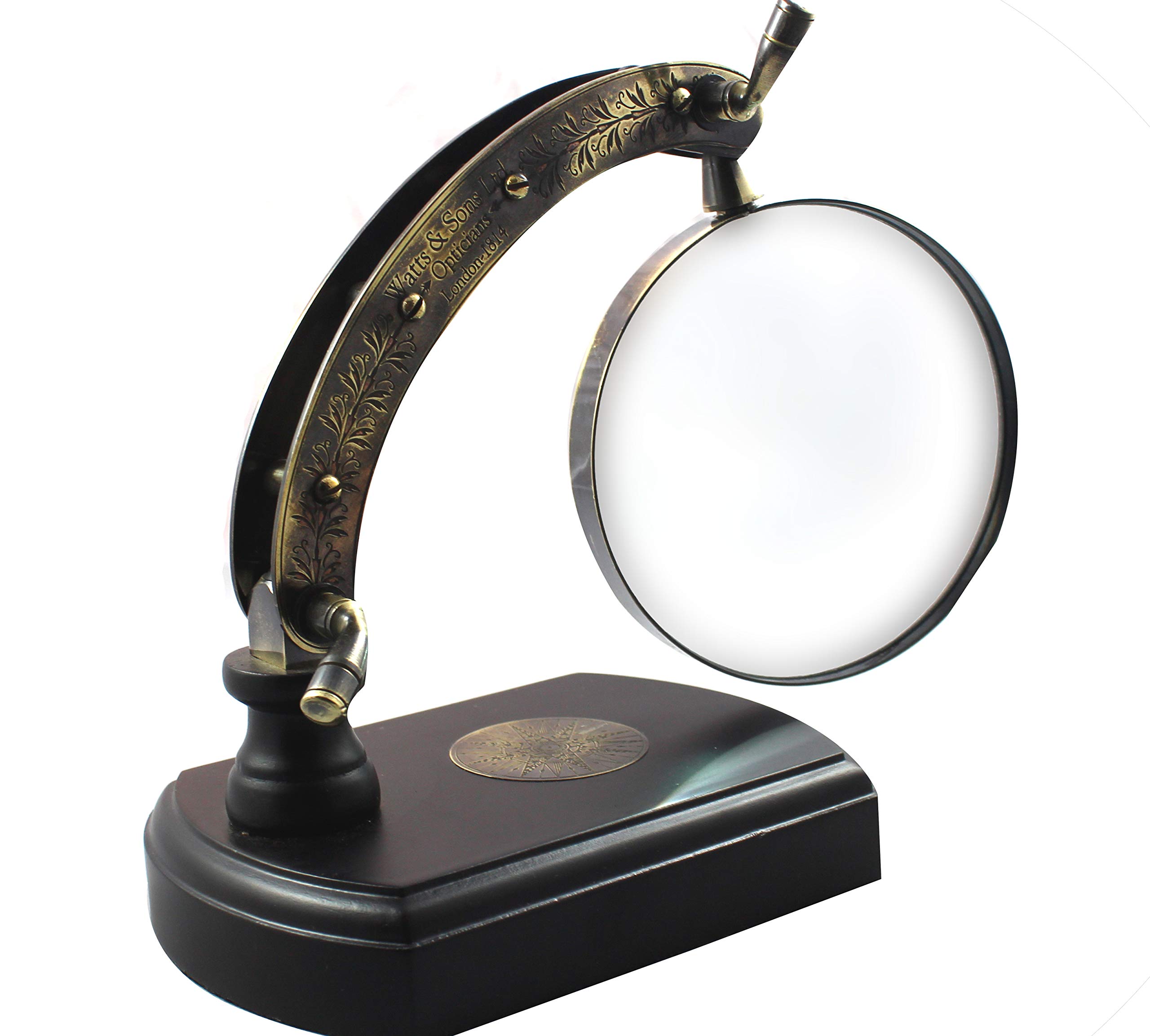 A map with a magnifying glass.