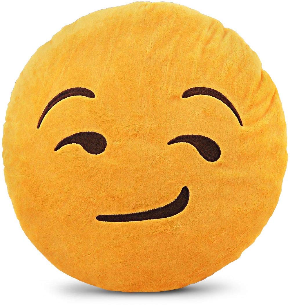 A sarcastic or smirking emoji.