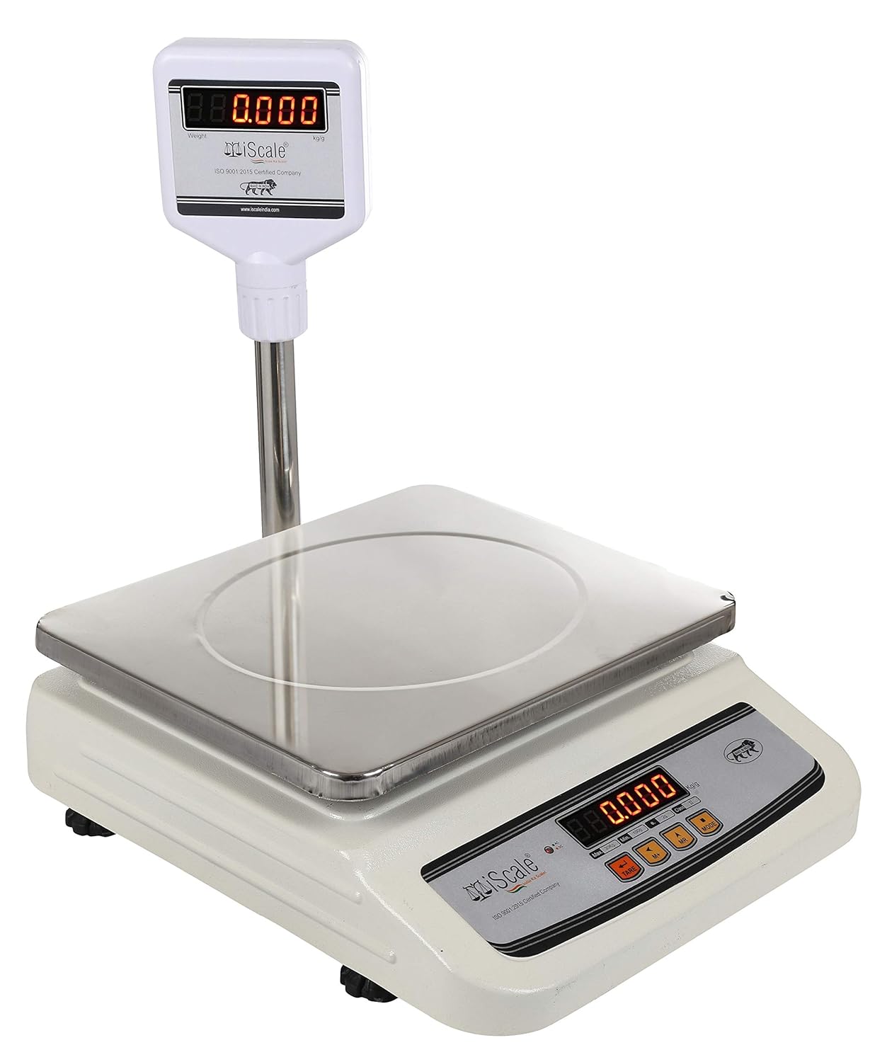 A scale weighing two phrases
