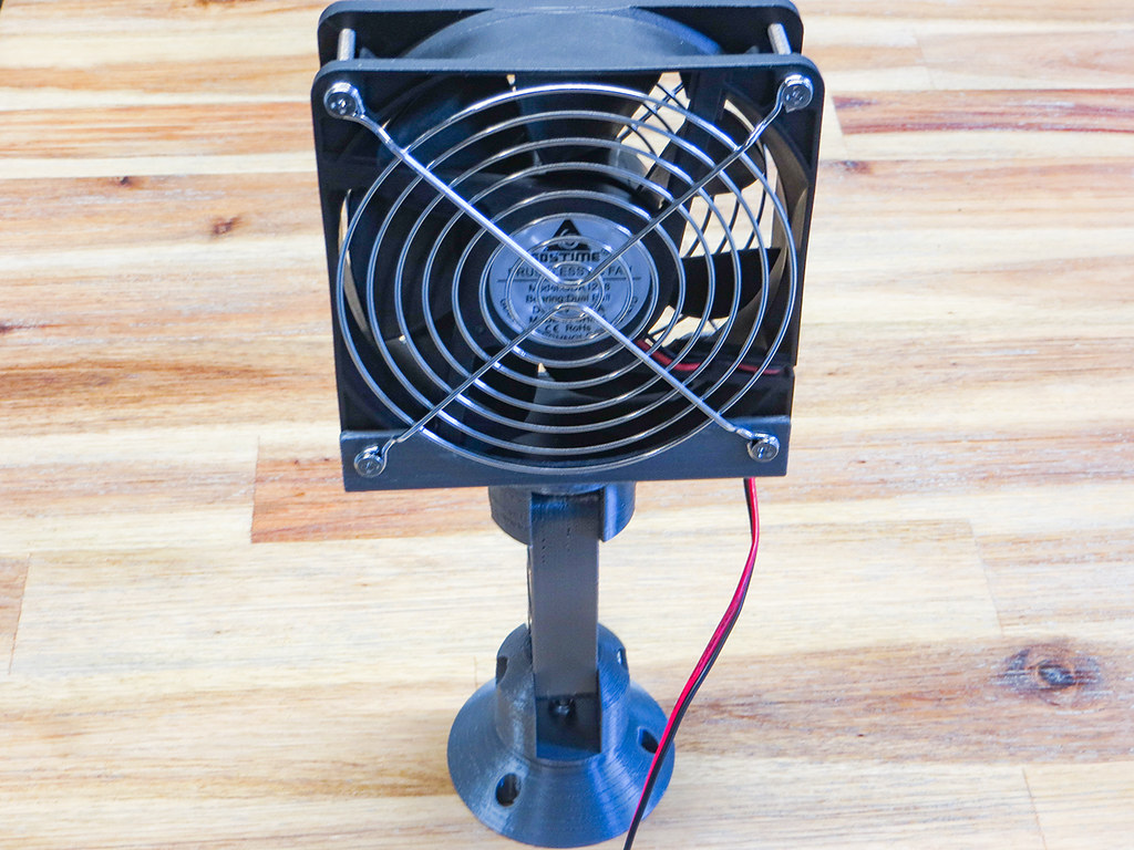 A self-cooling fan