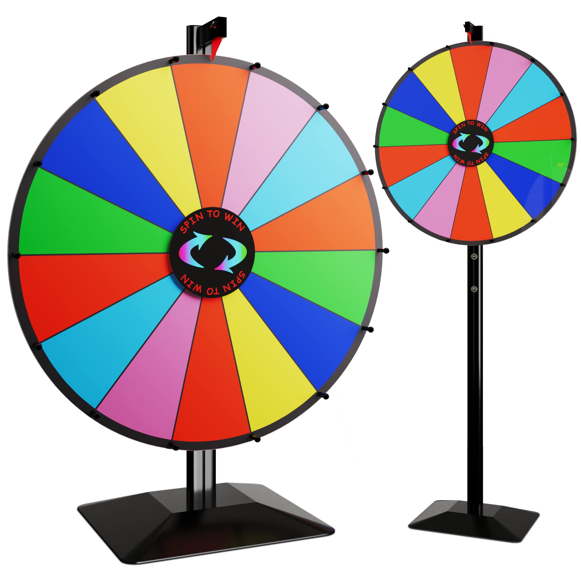 A spinning wheel or a wheel of fortune.