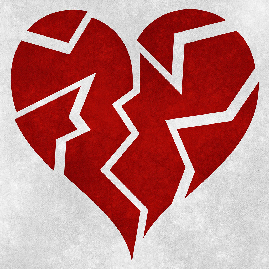 Broken heart symbol