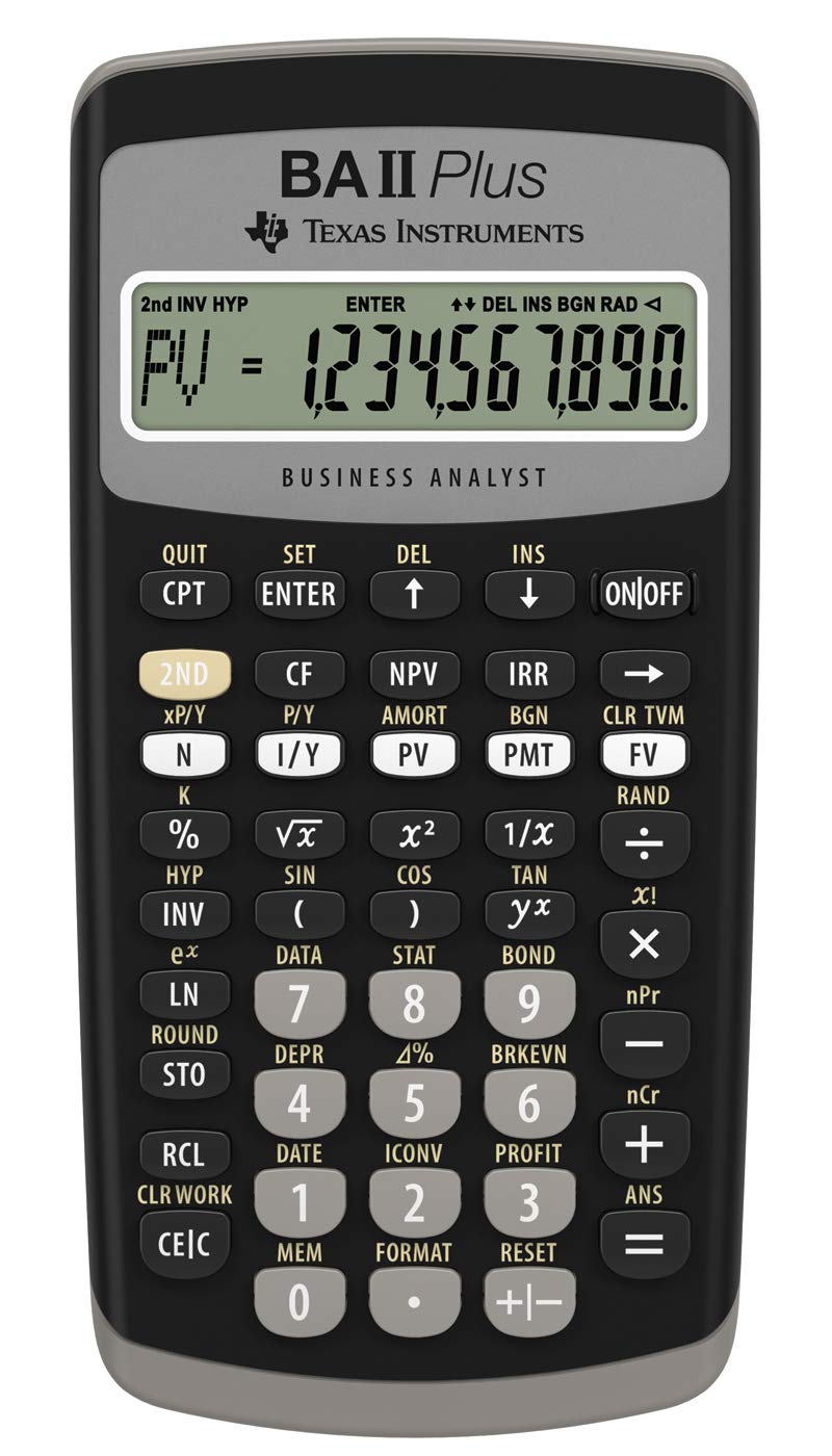 Calculator with various payment options