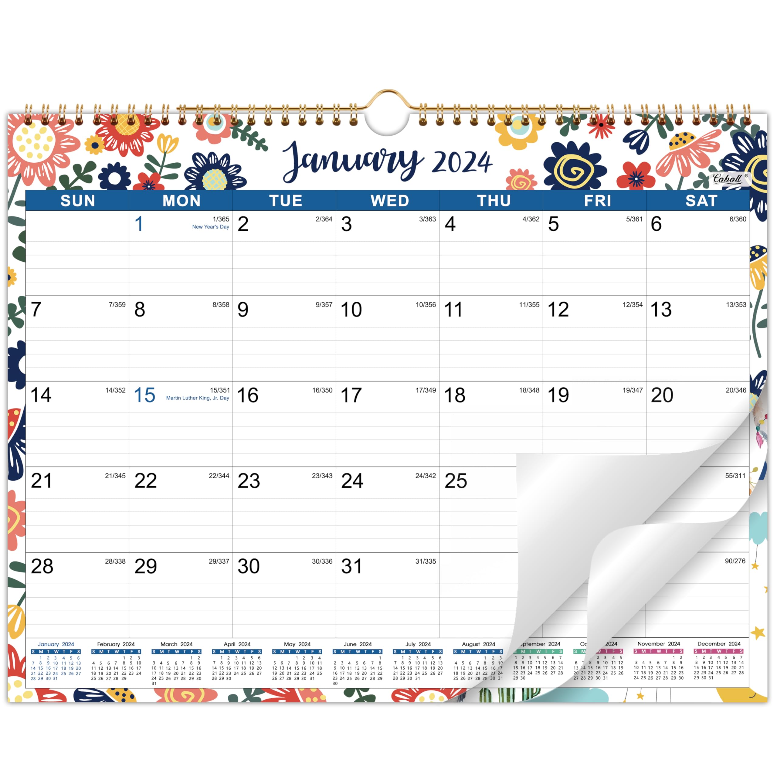 Calendar or date planner.