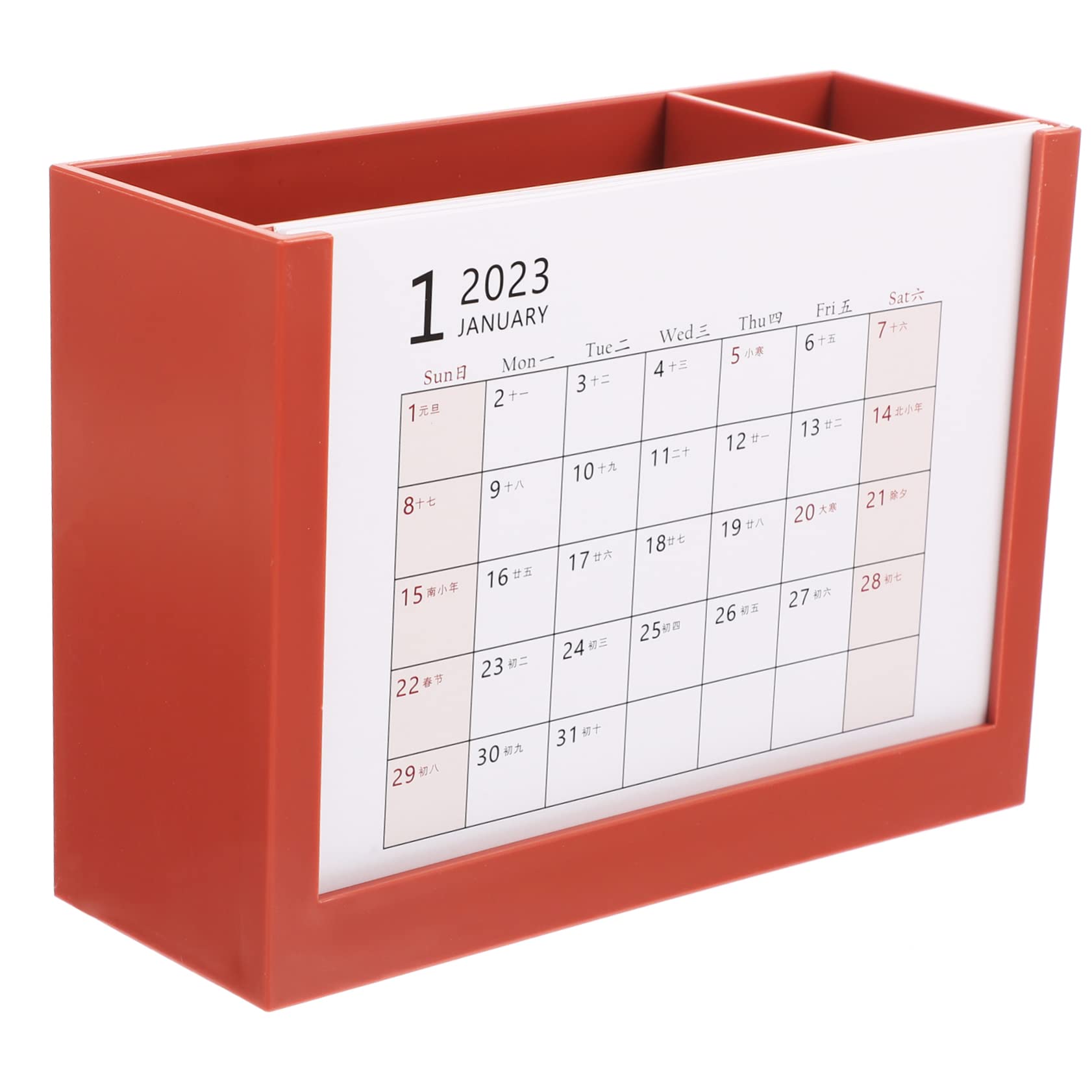 Calendar with a pen or pencil marking a date for scheduling