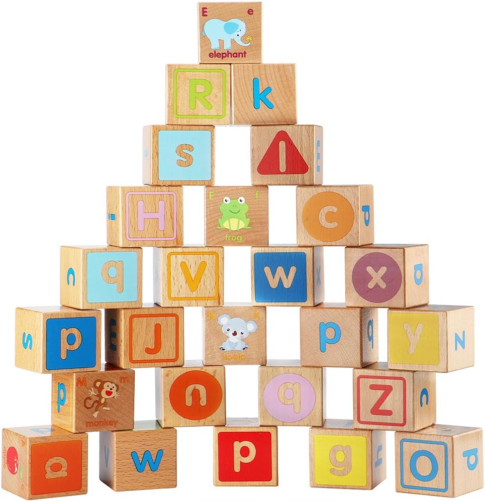 Children's alphabet blocks