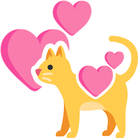 Cute animal emojis or a heart emoji.