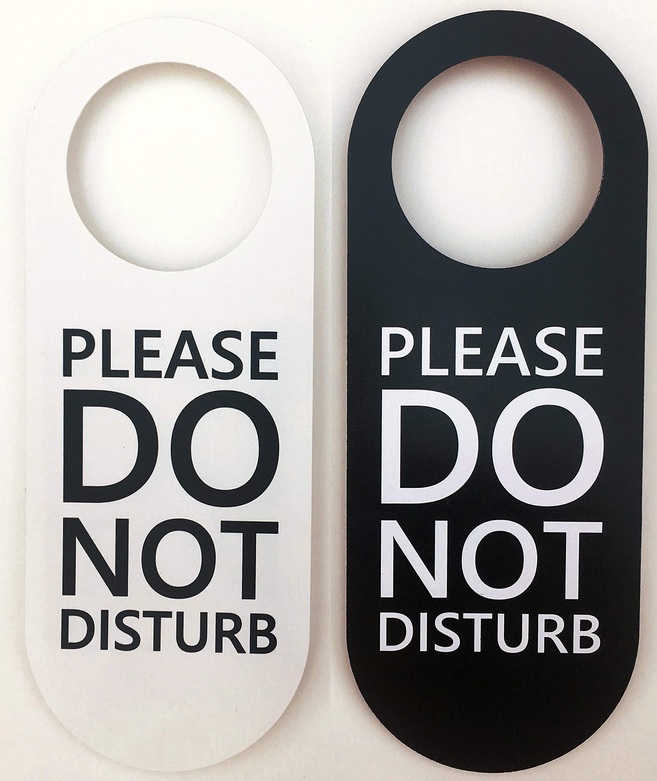 Elegant closed door with Do Not Disturb sign