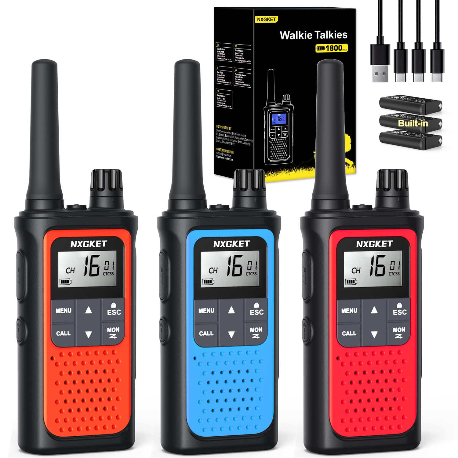 Radio communication devices or walkie-talkies.