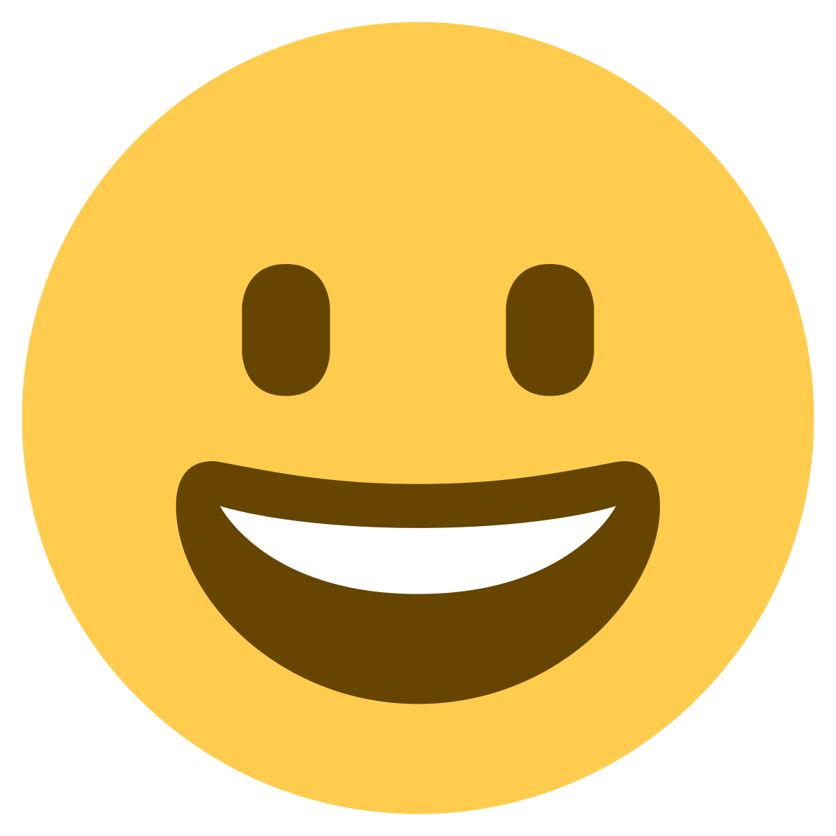 Smiling emoji without words